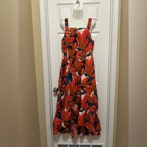 Who What Wear Women’ Sz XL- Red and Blue Floral Maxi Dress